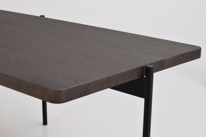 SHELTON Coffee Table 95CM & 145CM – Medium – 145 x 60 cm / brown ash/black metal – 8