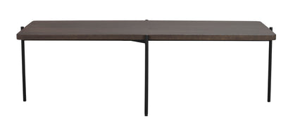 SHELTON Coffee Table 95CM & 145CM – Medium – 145 x 60 cm / brown ash/black metal – 1