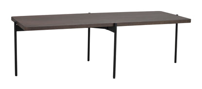 SHELTON Coffee Table 95CM & 145CM – Medium – 145 x 60 cm / brown ash/black metal – 7