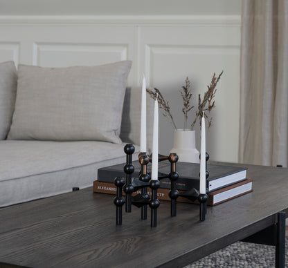 SHELTON Coffee Table 95CM & 145CM – Medium – 145 x 60 cm / brown ash/black metal – 5