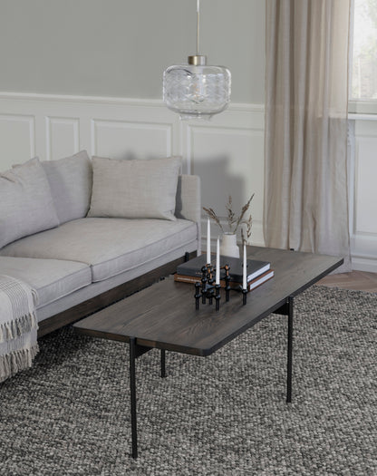 SHELTON Coffee Table 95CM & 145CM – Medium – 145 x 60 cm / brown ash/black metal – 2
