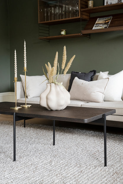 SHELTON Coffee Table 95CM & 145CM – Medium – 145 x 60 cm / brown ash/black metal – 6