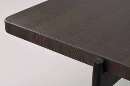 SHELTON Coffee Table 95CM & 145CM – Small – 95 x 50 cm / brown ash/black metal – 5