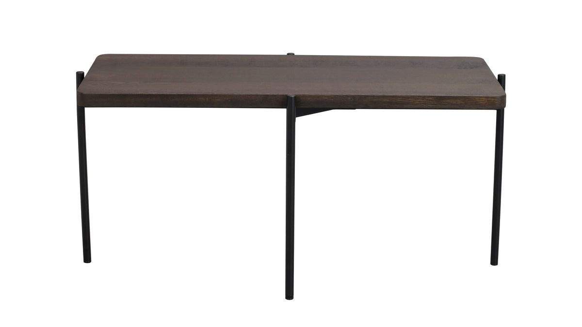 SHELTON Coffee Table 95CM & 145CM – Small – 95 x 50 cm / brown ash/black metal – 1