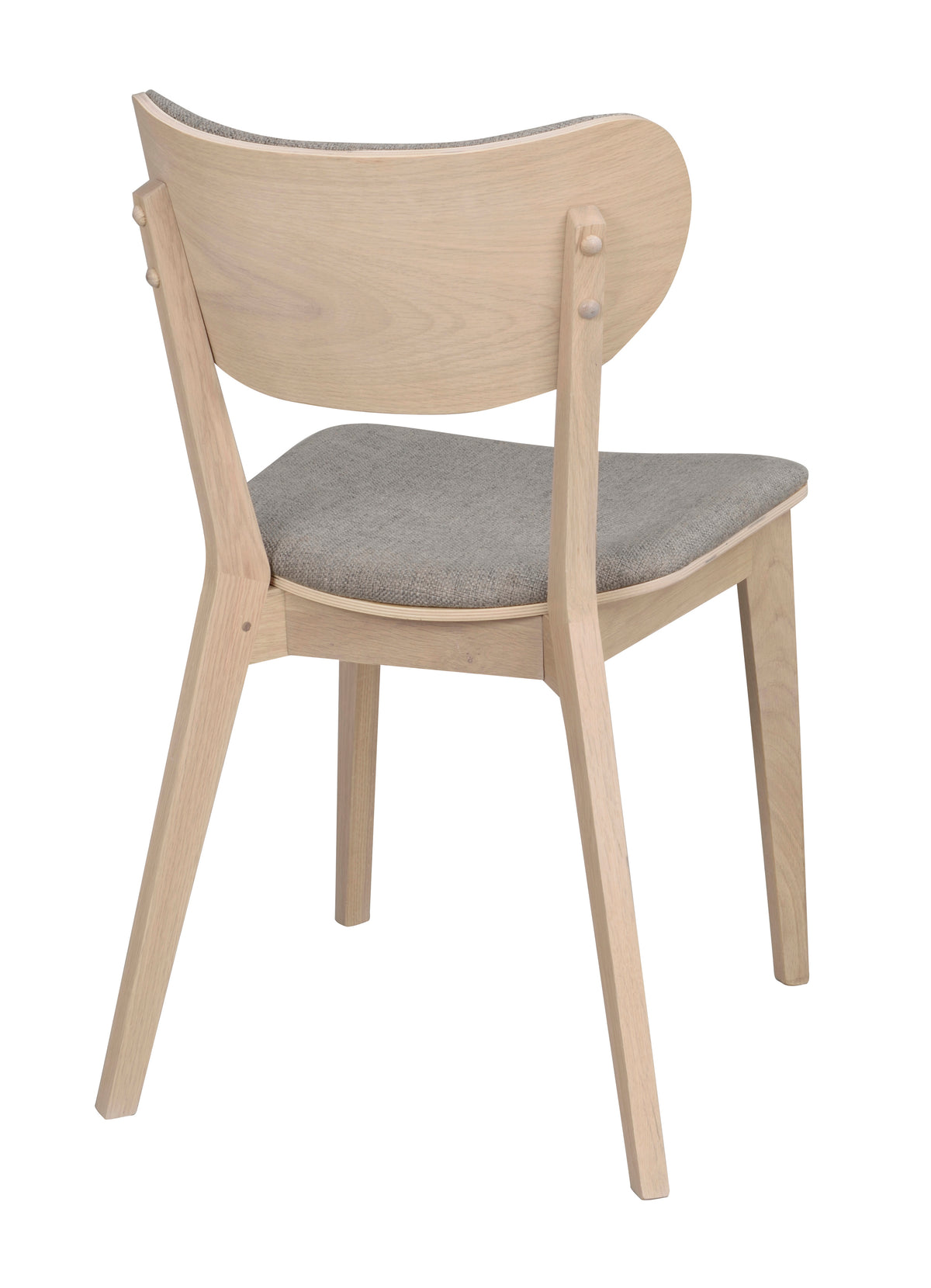 KATO Set of 2 Whitewashed Chairs – whitewash oak/light grey fabric – 9