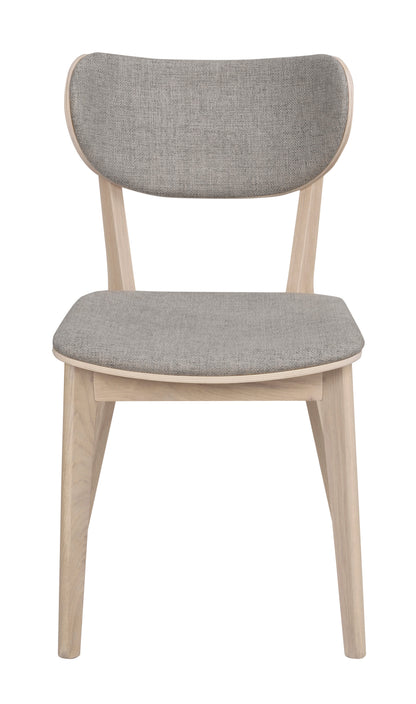 KATO Set of 2 Whitewashed Chairs – whitewash oak/light grey fabric – 1
