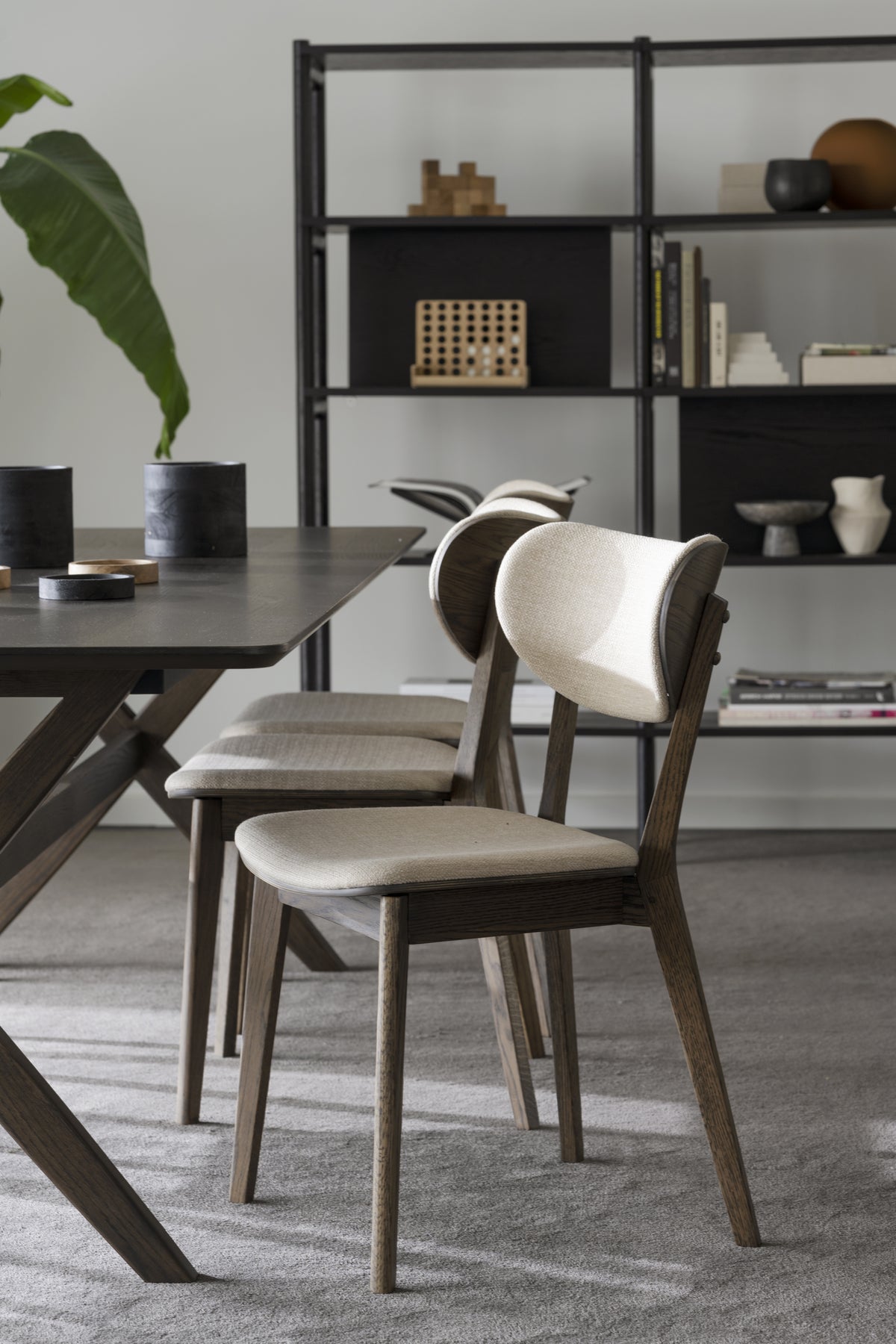 KATO Set of 2 Brown Oak Chairs – Default Title – 2