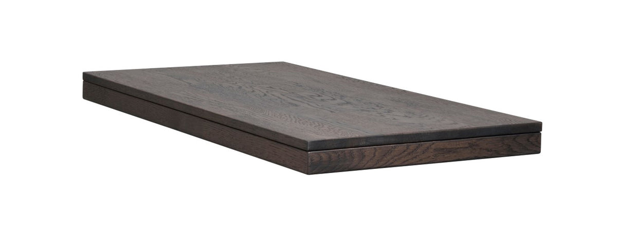 BROOKLYN Extension Plate 50CM – lacquered dark brown oak – 1