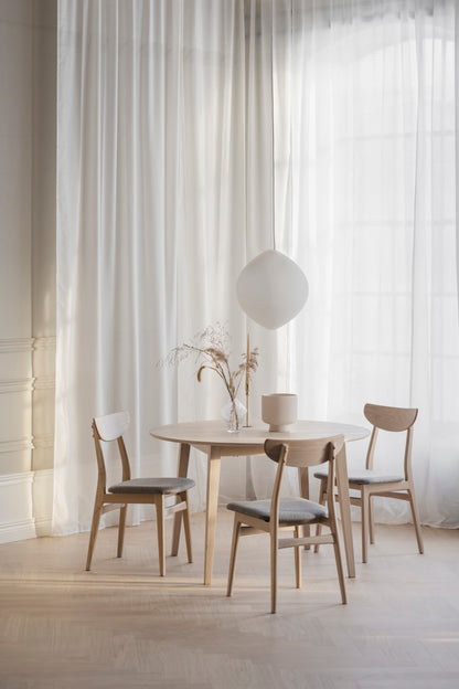 RODHAM Set of 2 Chairs – white wash oak/light grey – 4