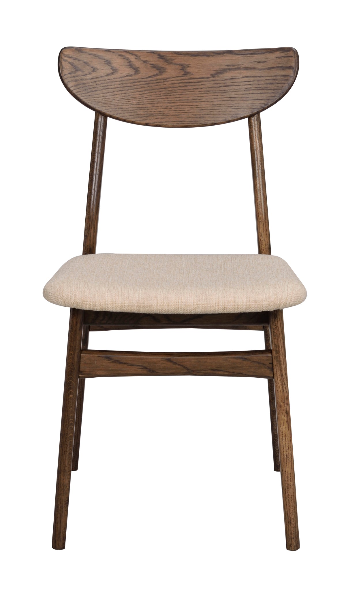 RODHAM Set of 2 Chairs – brown oak/beige – 1