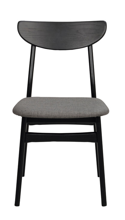 RODHAM Set of 2 Chairs – black oak/dark grey – 1