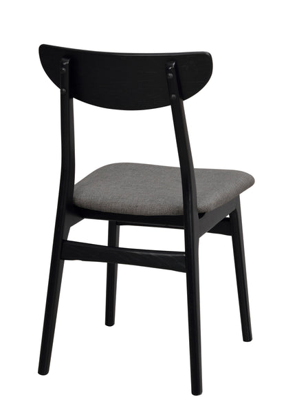 RODHAM Set of 2 Chairs – black oak/dark grey – 6