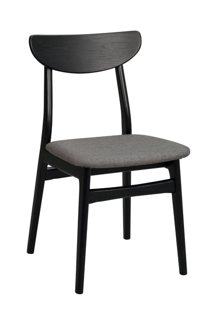 RODHAM Set of 2 Chairs – black oak/dark grey – 4
