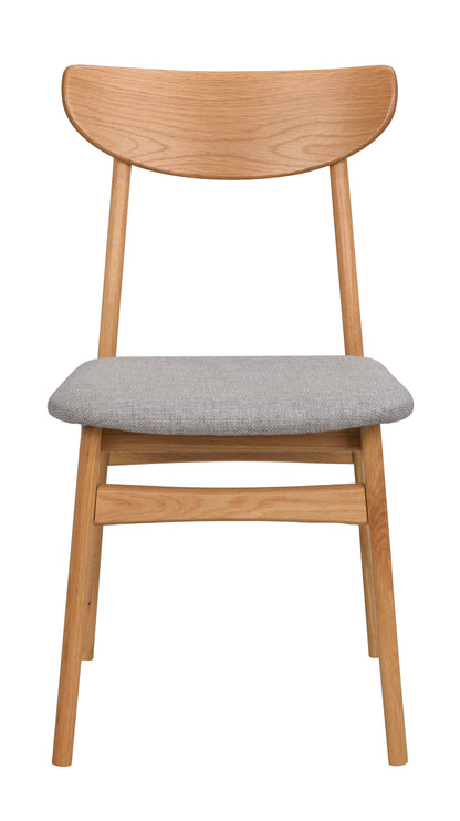 RODHAM Set of 2 Chairs – oak/light grey – 1