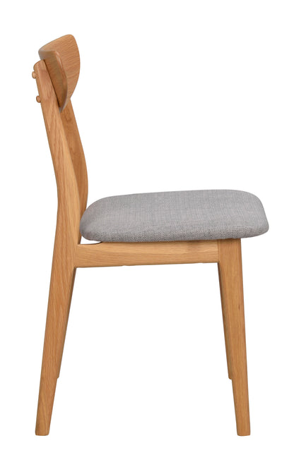 RODHAM Set of 2 Chairs – oak/light grey – 8