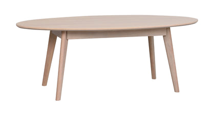 YUMI Oval Coffee Table 130CM – Whitewashed Oak – 6
