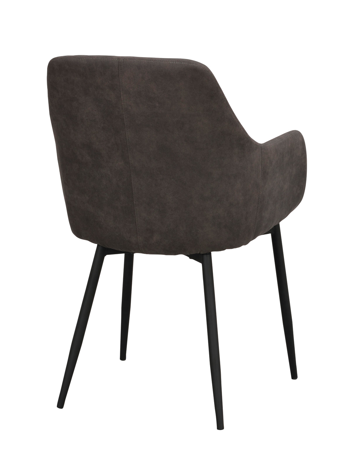 REILY Set of 2 Armchairs – dark grey/black metal legs – 7