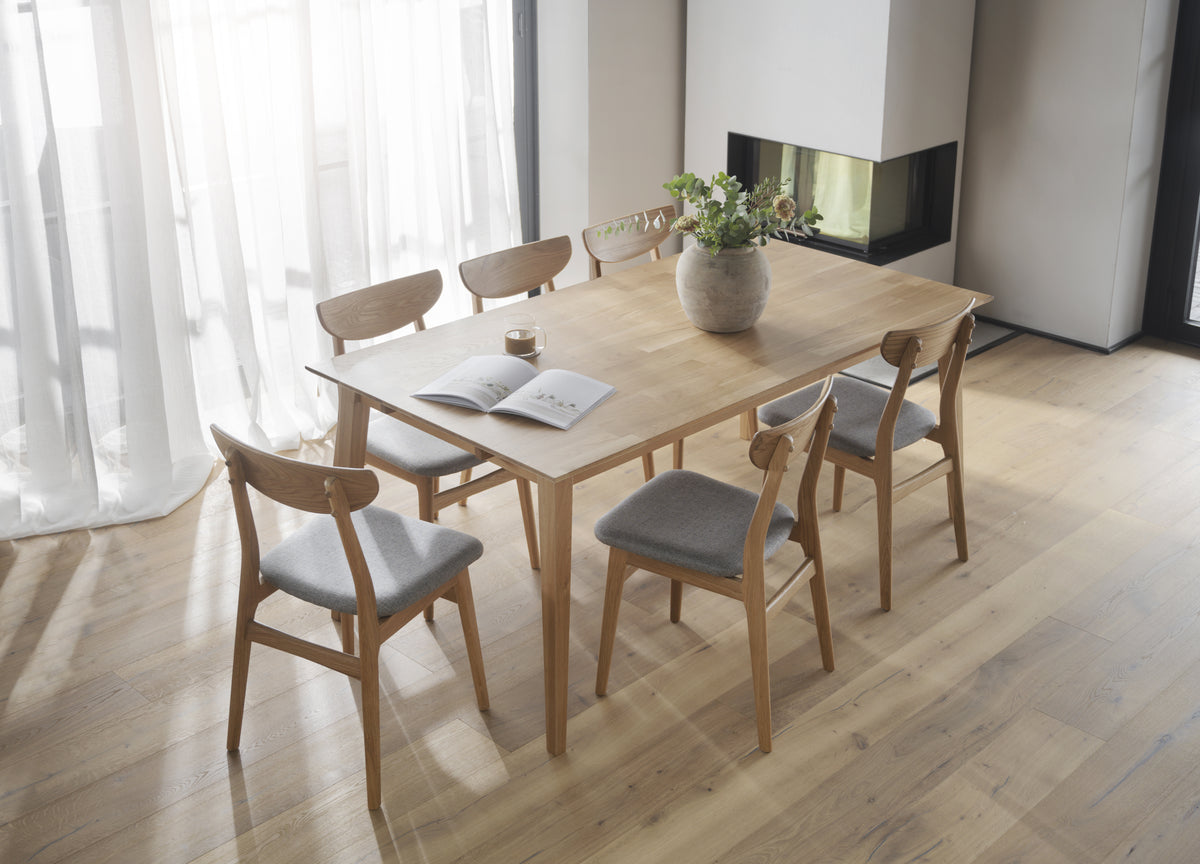 RODHAM Set of 2 Chairs – oak/light grey – 6