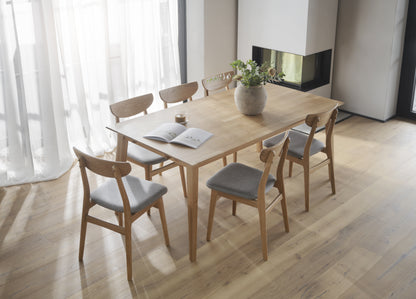 RODHAM Set of 2 Chairs – oak/light grey – 6