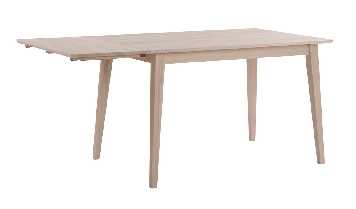 FILIPPA Drop Leaf Table 80CM & 120CM – Whitewashed oak top/whitewashed oak legs / Large 120CM – 8