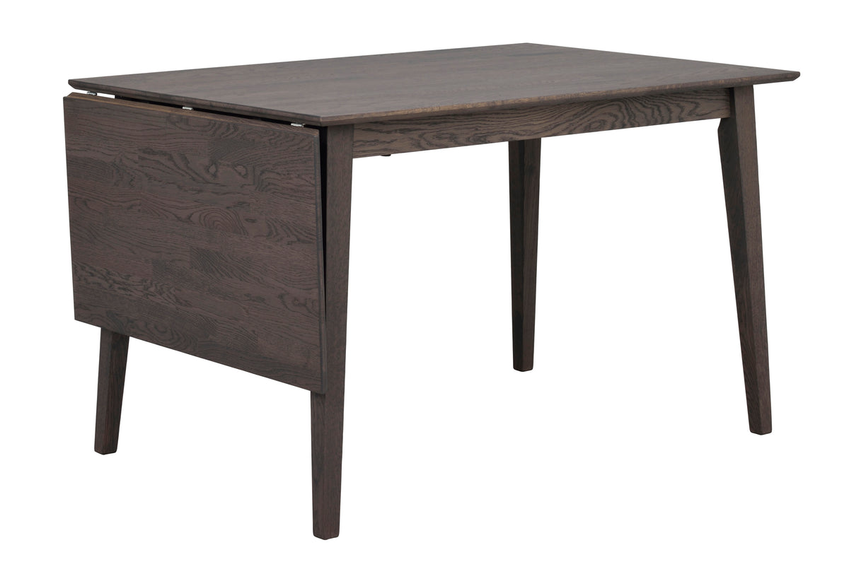 FILIPPA Drop Leaf Table 80CM & 120CM – Dark Brown Oak / Large 120CM – 6