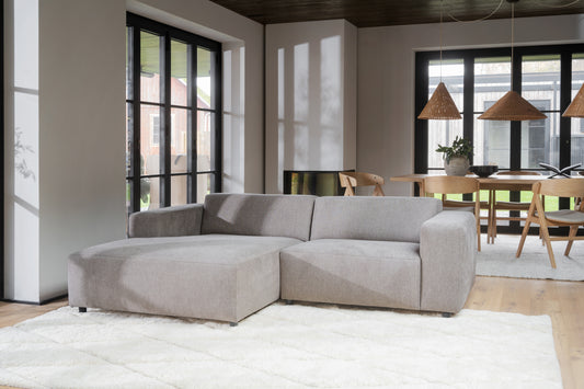 Willard 3-Seater Modular Sofa with Chaise Longue – Beige / Left-hand chaise – 2