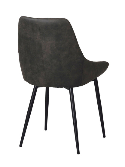 SIERRA Set of 2 Chairs – Dark grey/black – 5