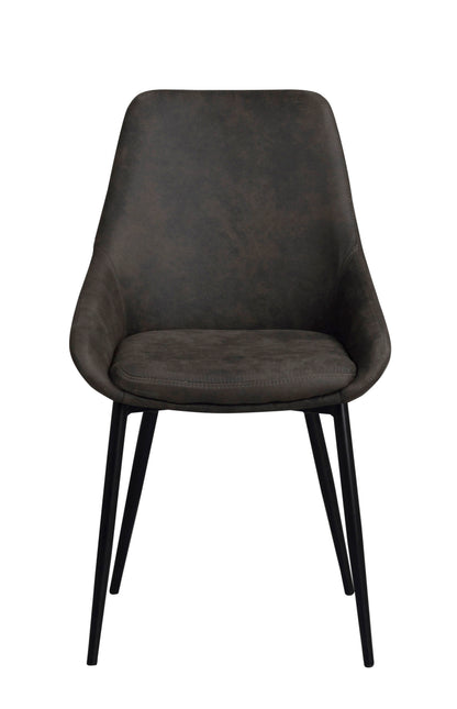 SIERRA Set of 2 Chairs – Dark grey/black – 1