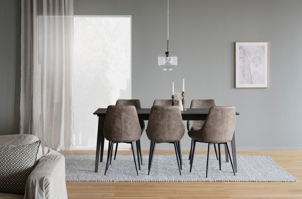 SIERRA Set of 2 Chairs – Beige/black – 3