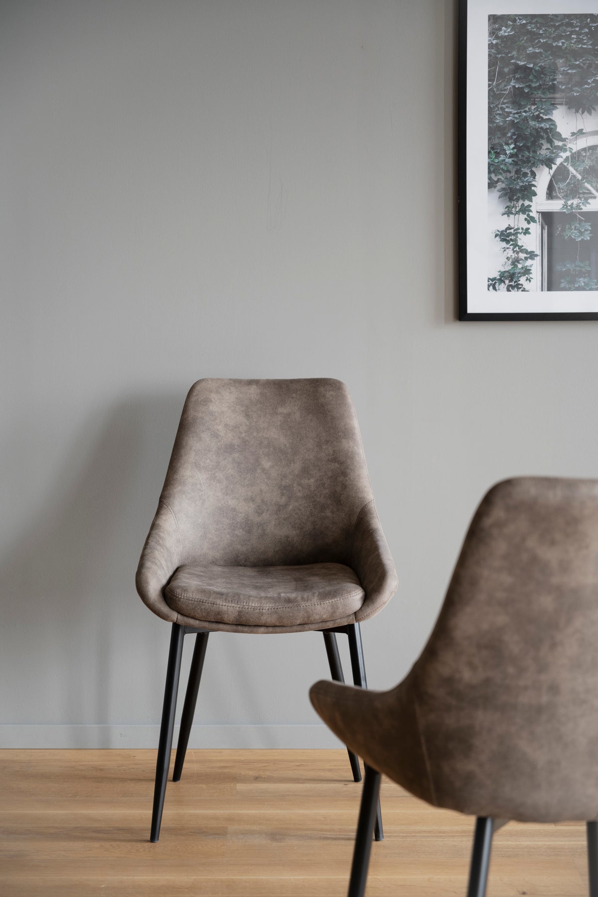 SIERRA Set of 2 Chairs – Beige/black – 2