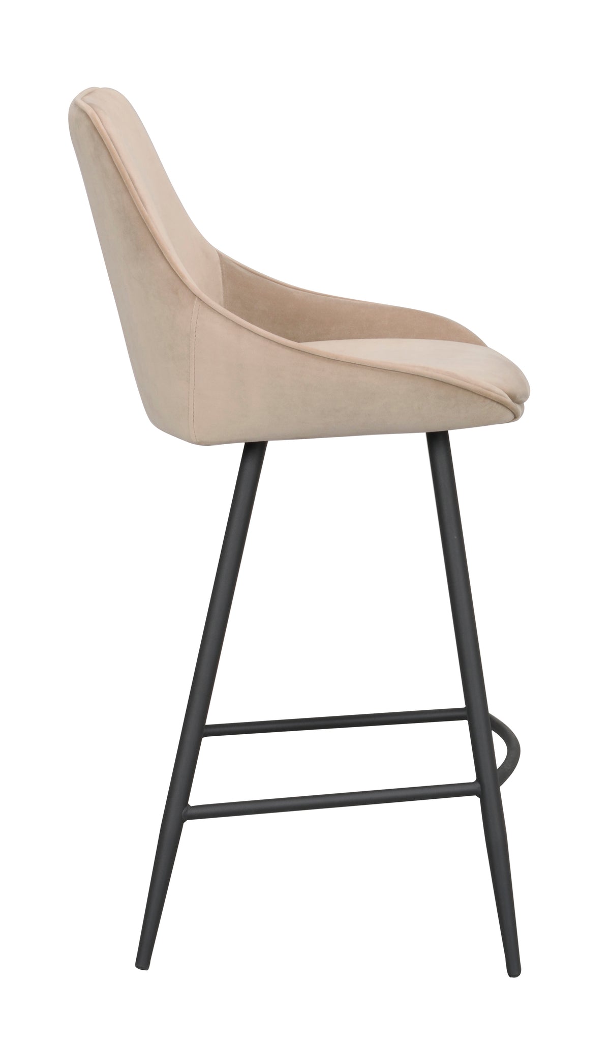 Sierra Bar Chair (2-Pack) – Beige Velvet – 7