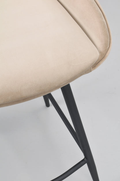 Sierra Bar Chair (2-Pack) – Beige Velvet – 9