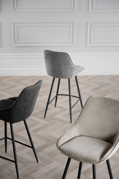 Sierra Bar Chair (2-Pack) – Beige Velvet – 3