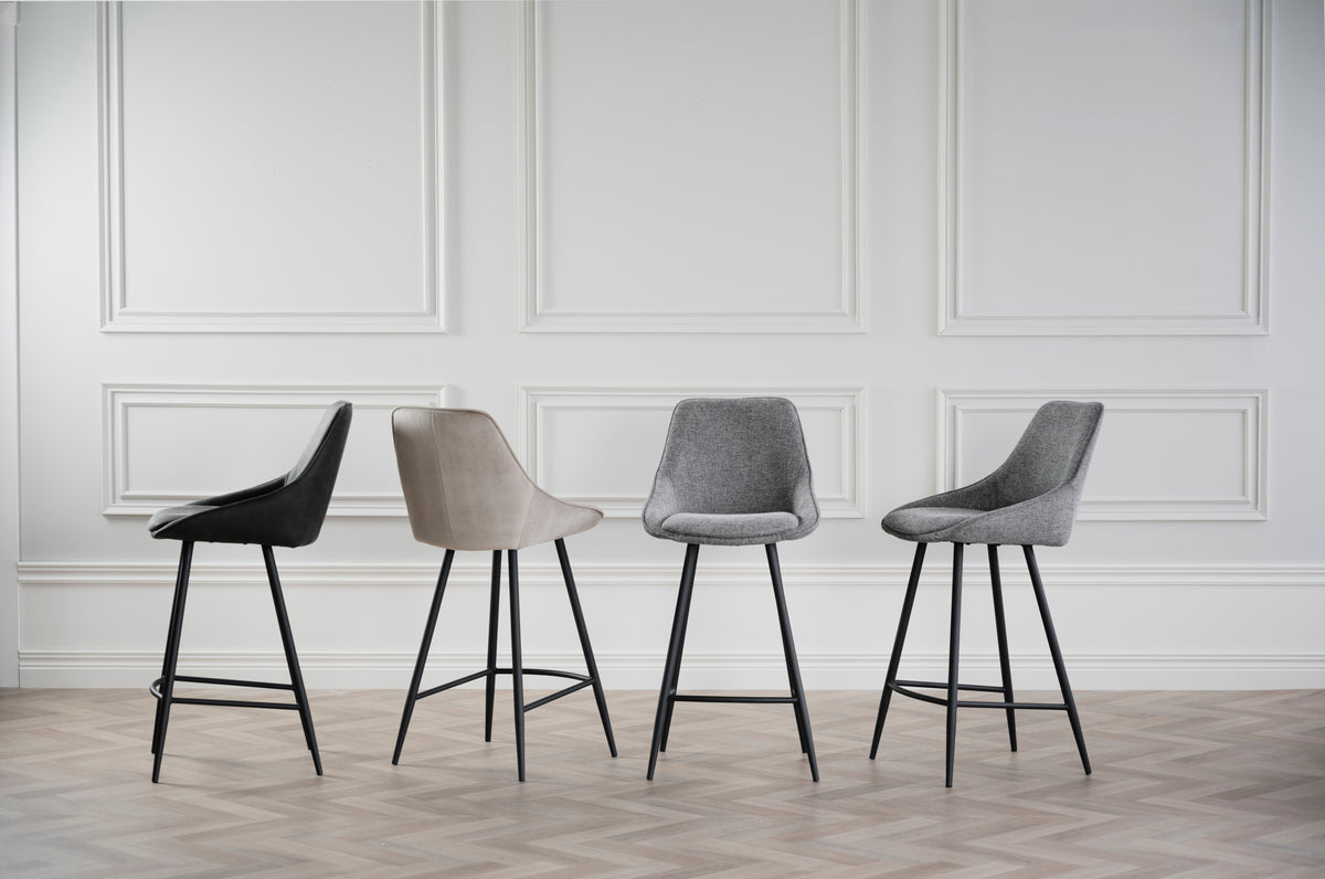 Sierra Bar Chair (2-Pack) – Beige Velvet – 4