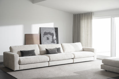 Duncan 1.5-Seater Middle Module – Light Grey – room setting