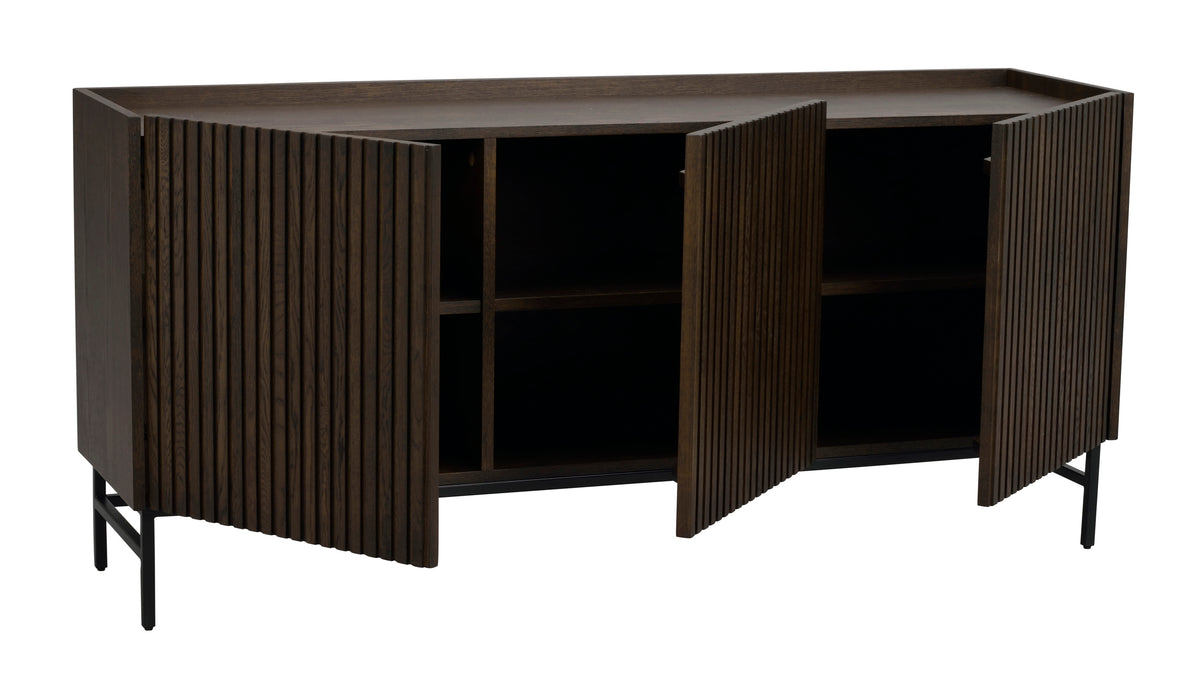 HALIFAX Sideboard 160 CM – Brown/Black Legs – 11