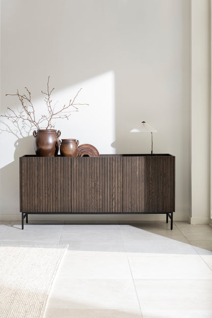 HALIFAX Sideboard 160 CM – Brown/Black Legs – 2