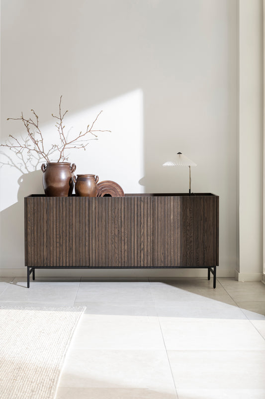 HALIFAX Sideboard 160 CM – Brown/Black Legs – 2