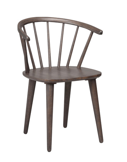 CARMEN Set of 2 Chairs – 2 Brown Chairs – 1
