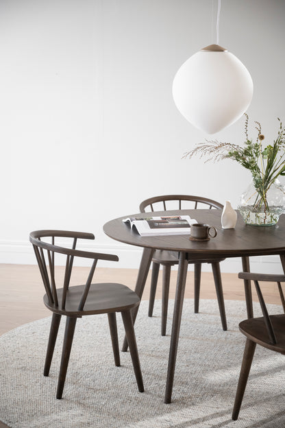 CARMEN Set of 2 Chairs – 2 Brown Chairs – 2