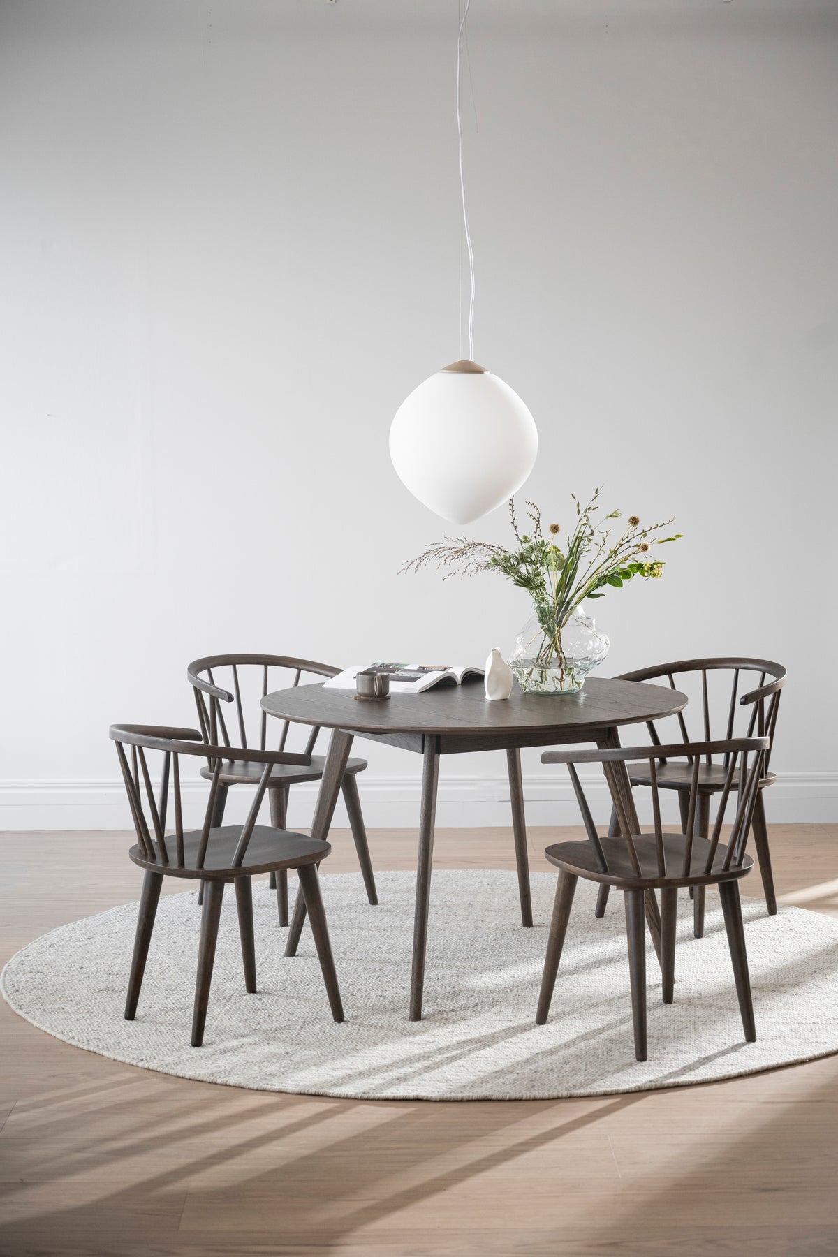 CARMEN Set of 2 Chairs – 2 Brown Chairs – 4