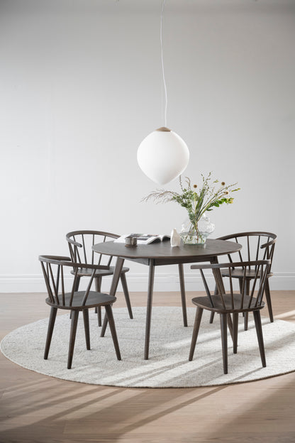 CARMEN Set of 2 Chairs – 2 Brown Chairs – 4