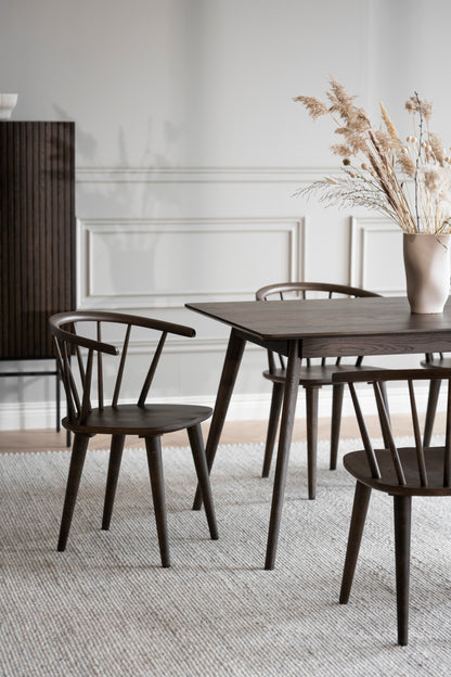 CARMEN Set of 2 Chairs – 2 Brown Chairs – 5