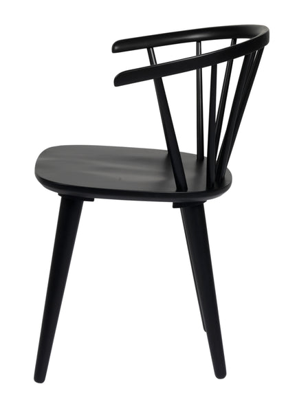 CARMEN Set of 2 Chairs – 2 Black Chairs – 6