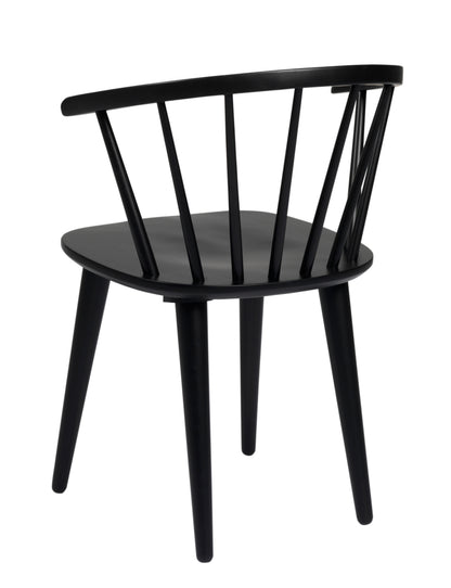 CARMEN Set of 2 Chairs – 2 Black Chairs – 7