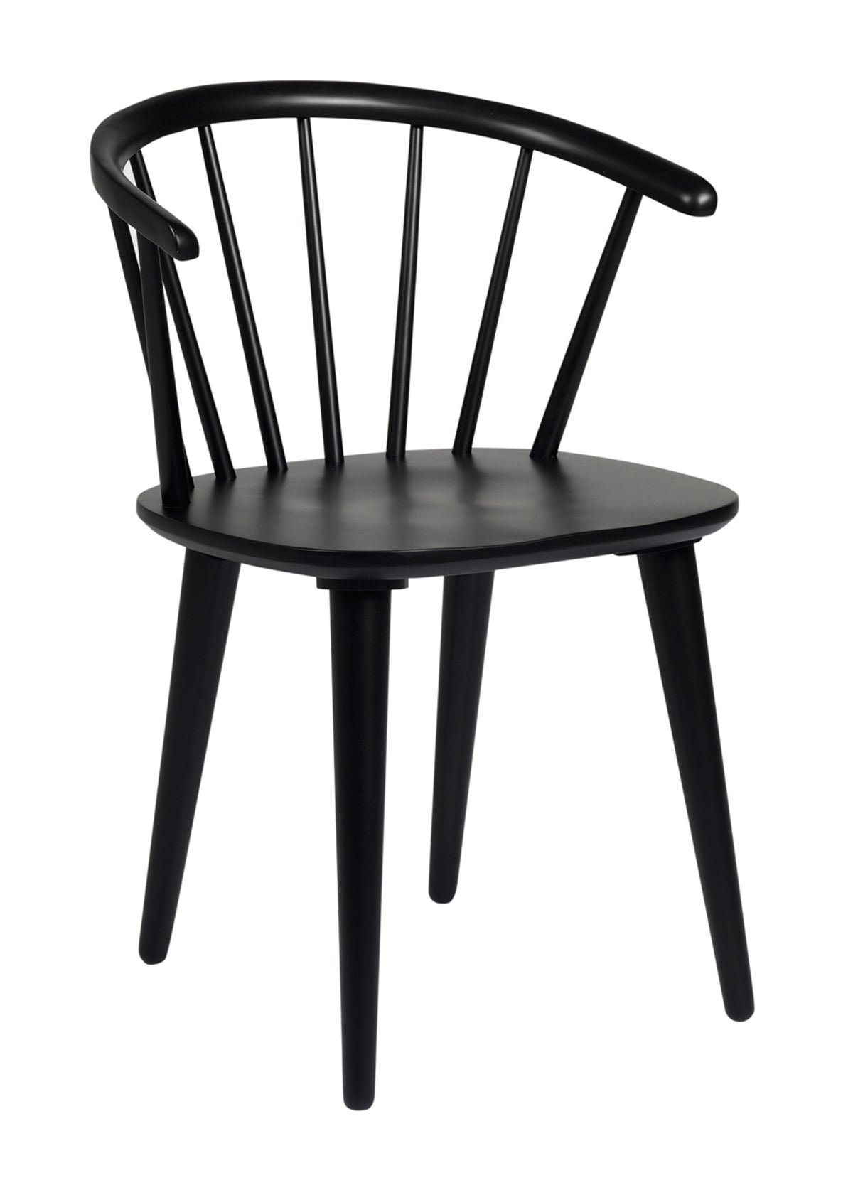 CARMEN Set of 2 Chairs – 2 Black Chairs – 1