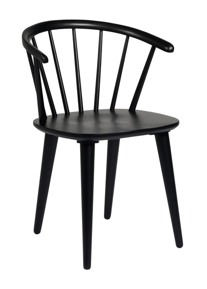 CARMEN Set of 2 Chairs – 2 Black Chairs – 1