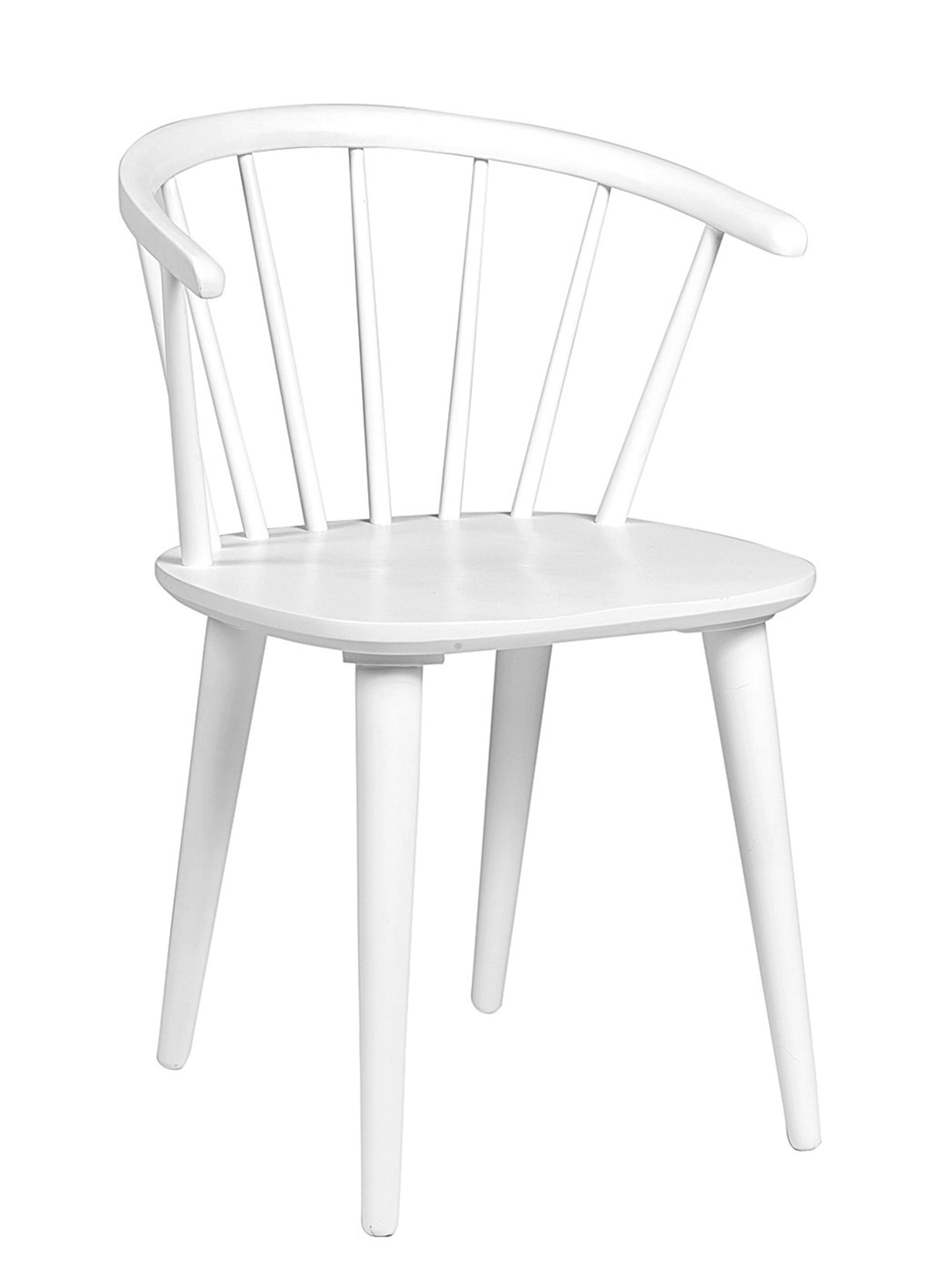 CARMEN Set of 2 Chairs – 2 White Chairs – 1