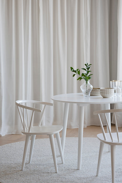 CARMEN Set of 2 Chairs – 2 White Chairs – 5