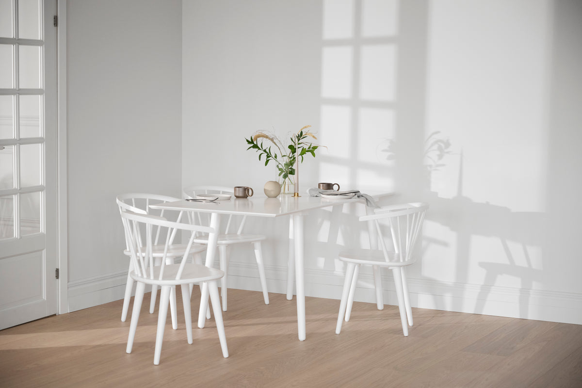 CARMEN Set of 2 Chairs – 2 White Chairs – 6